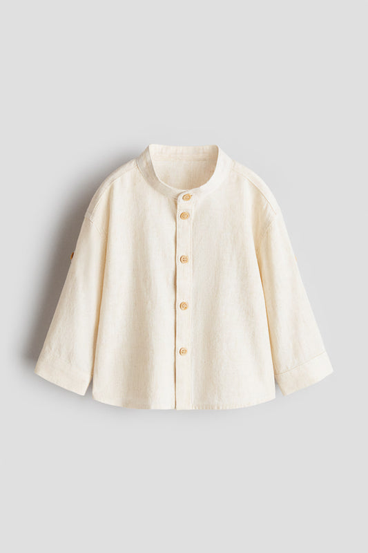 Camisa formal bebe niño beige H&M 1320550003008