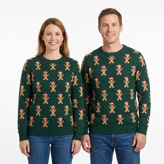 Sueter navideño verde mujer dama caballero hombre