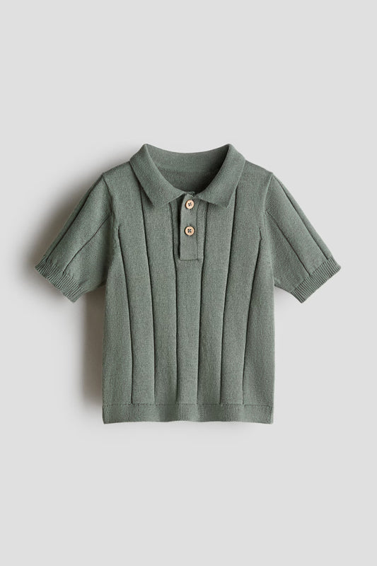 Camisa polo verde niño H&M 1133579019 old money