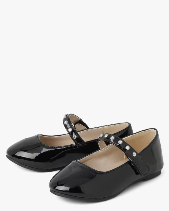 Zapatillas negras charol niña Childrens Place zapatos negros