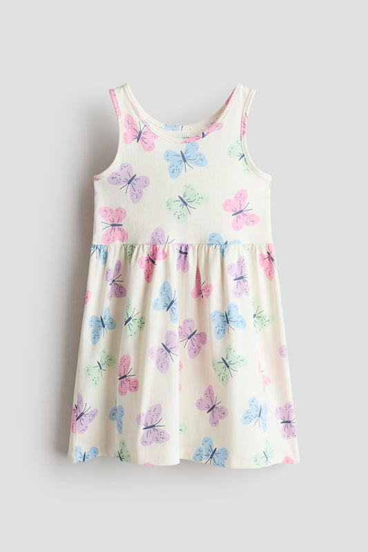 Vestido blanco mariposas niña H&M 1157735145