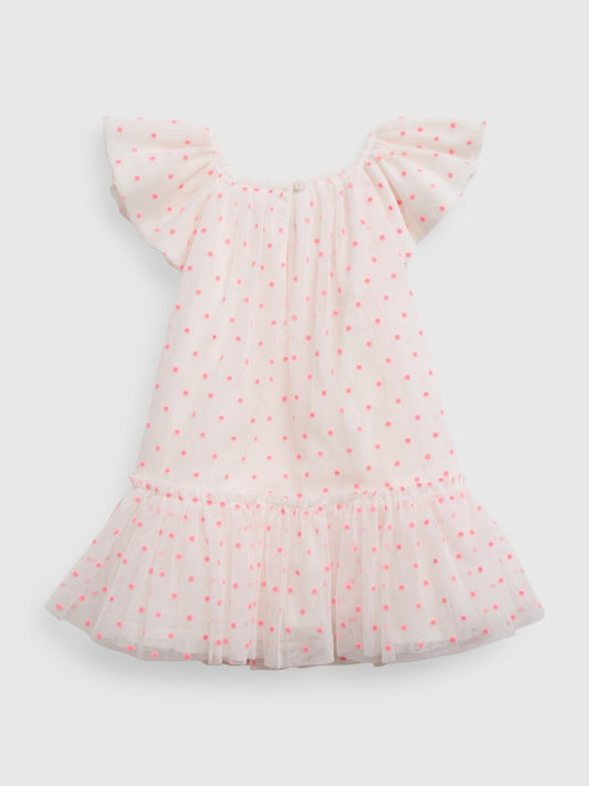 Vestido blanco puntos Gap bebe niña