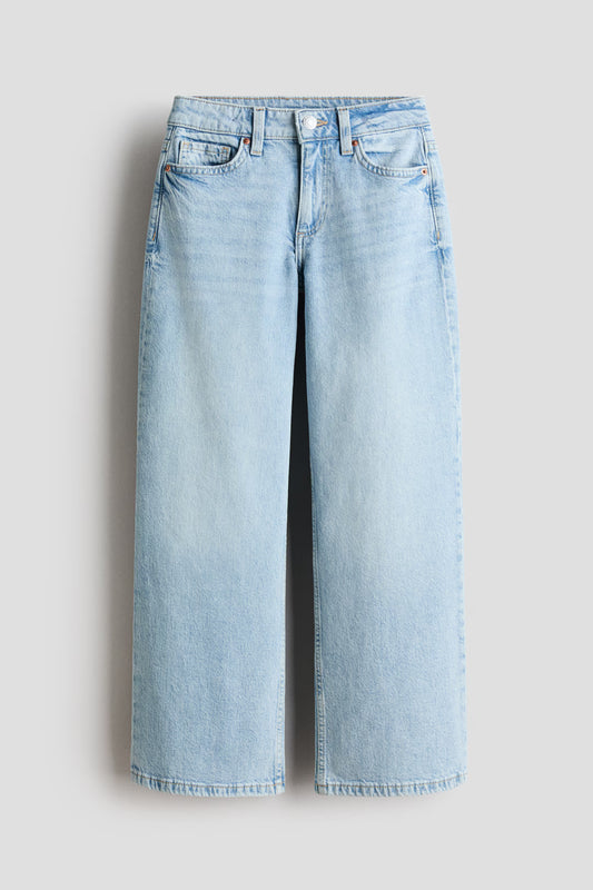 Pantalon jeans azul niña H&M 1165482027 wide leg
