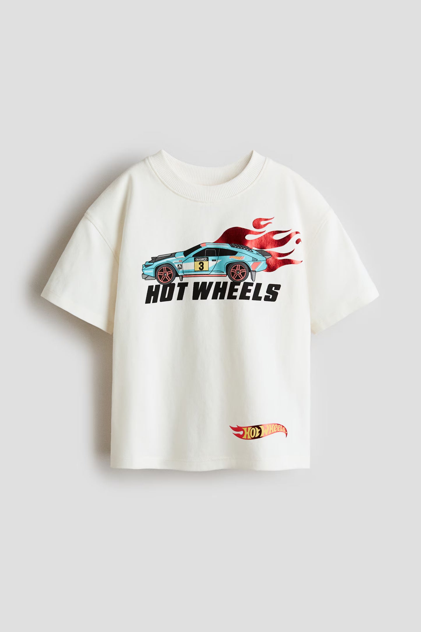 Camisa blanca azul y roja niño Hotwheels H&M 1269368014