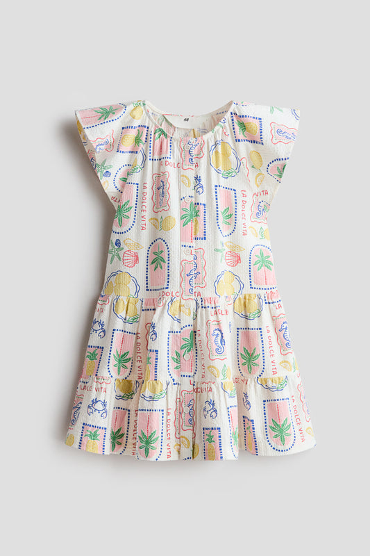 Vestido limones palmera niña H&M 1318697009