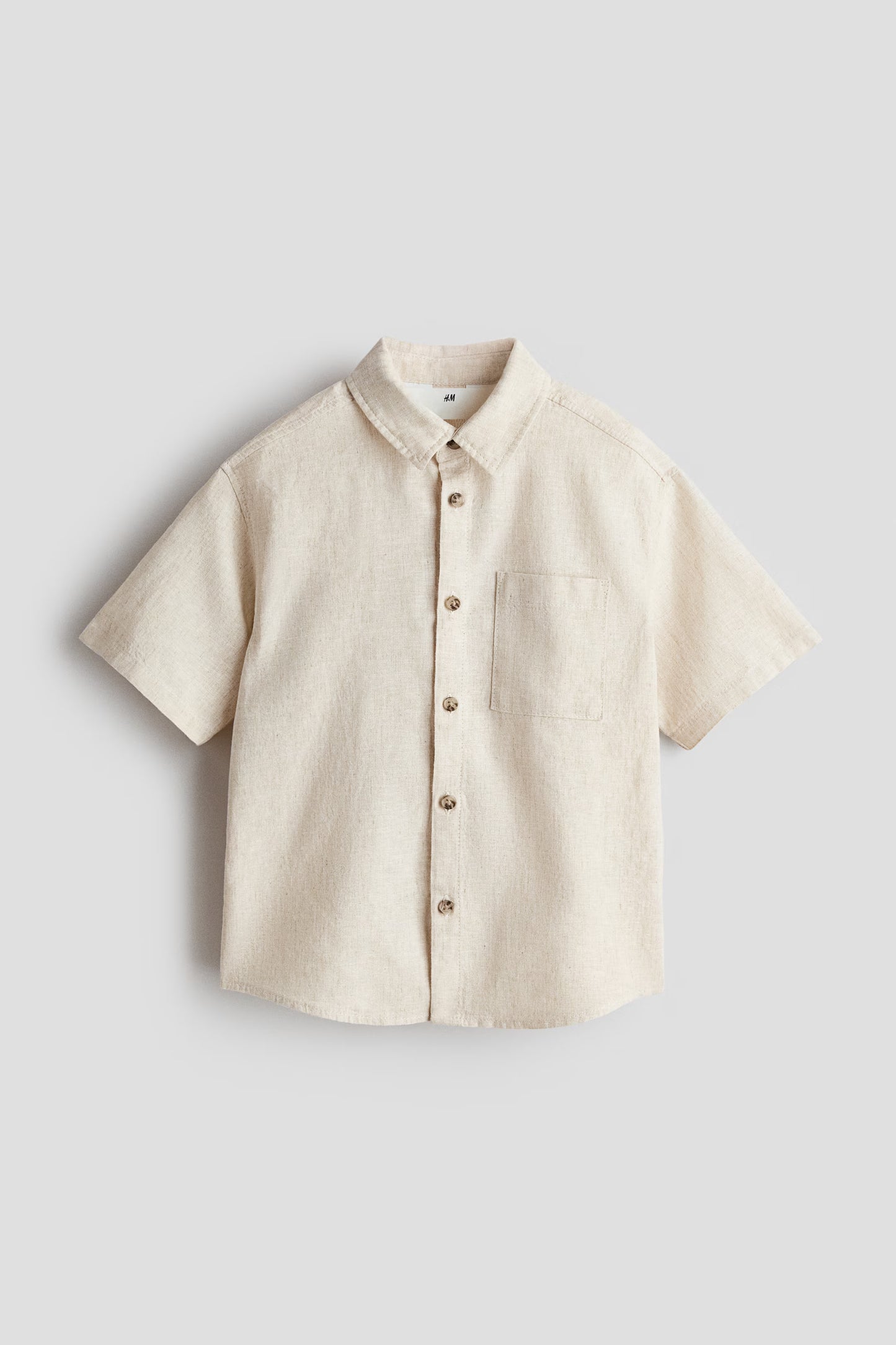 Camisa beige Old Money niño H&M 1274056004