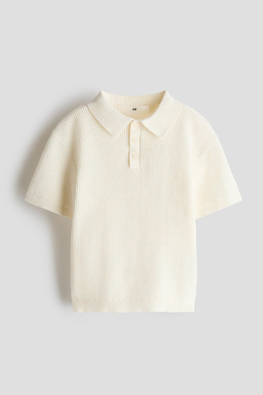 Camisa polo beige niño H&M 1272055008