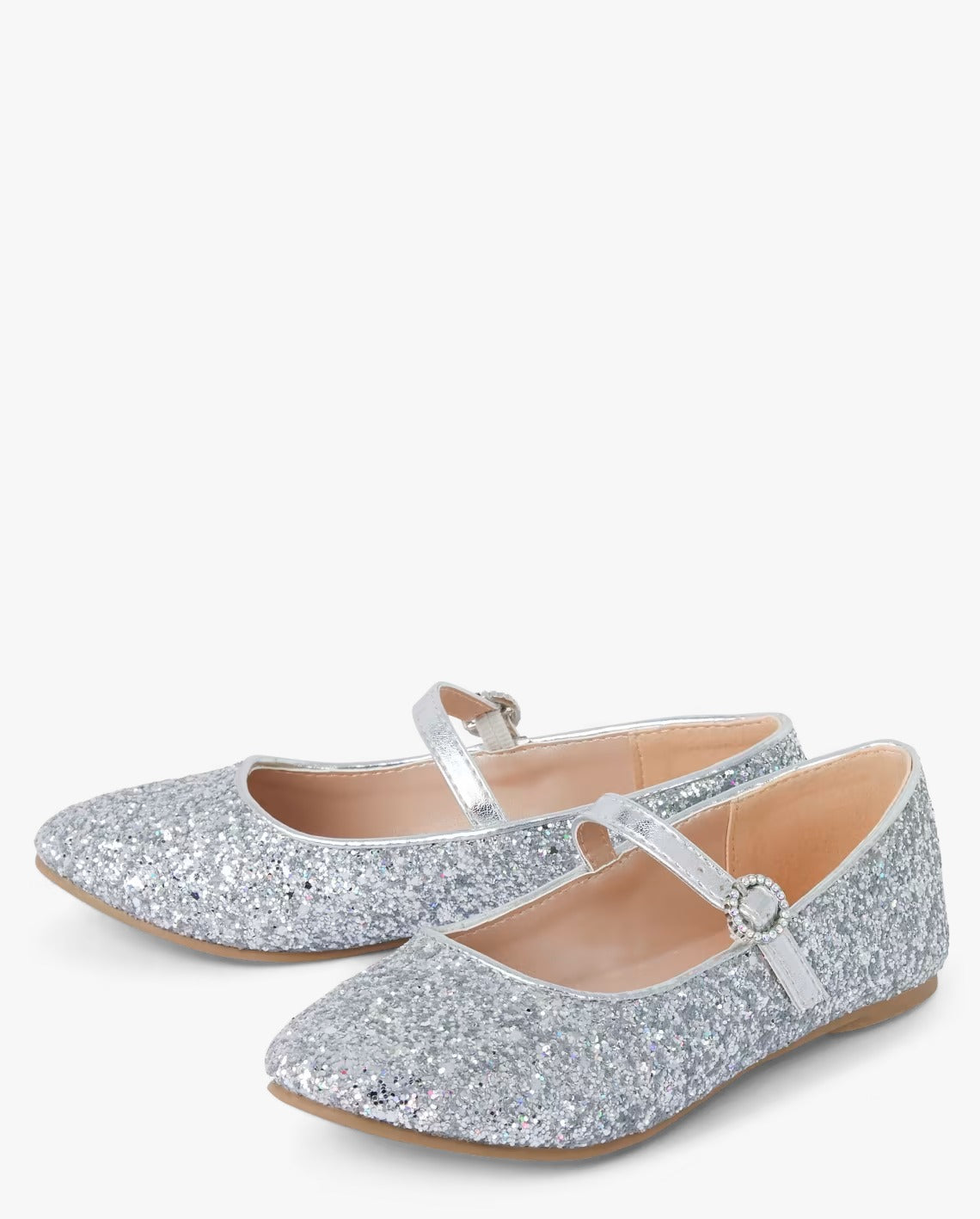 Zapatillas plateadas glitter niña Childrens Place