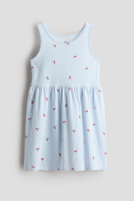 Vestido azul cerezas niña H&M  1157735124