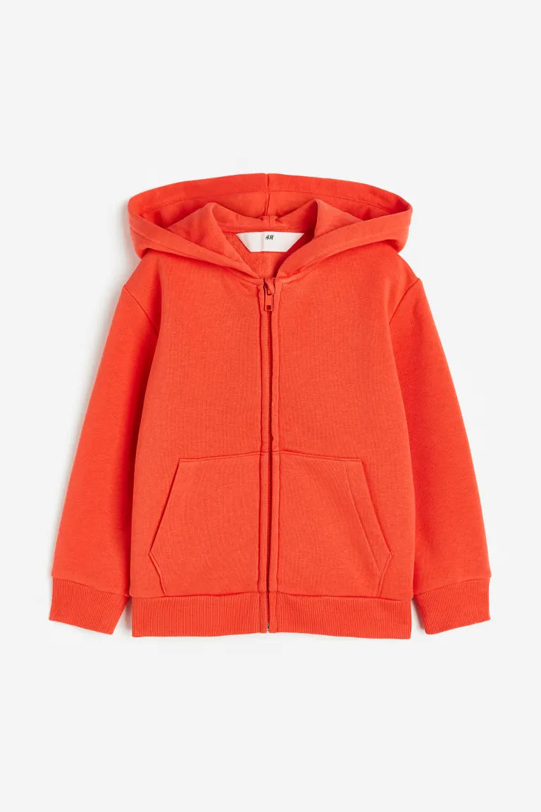 Sueter anaranjado hoodie H&M unisex niña niño