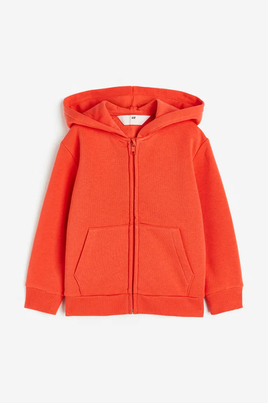 Sueter anaranjado hoodie H&M unisex niña niño