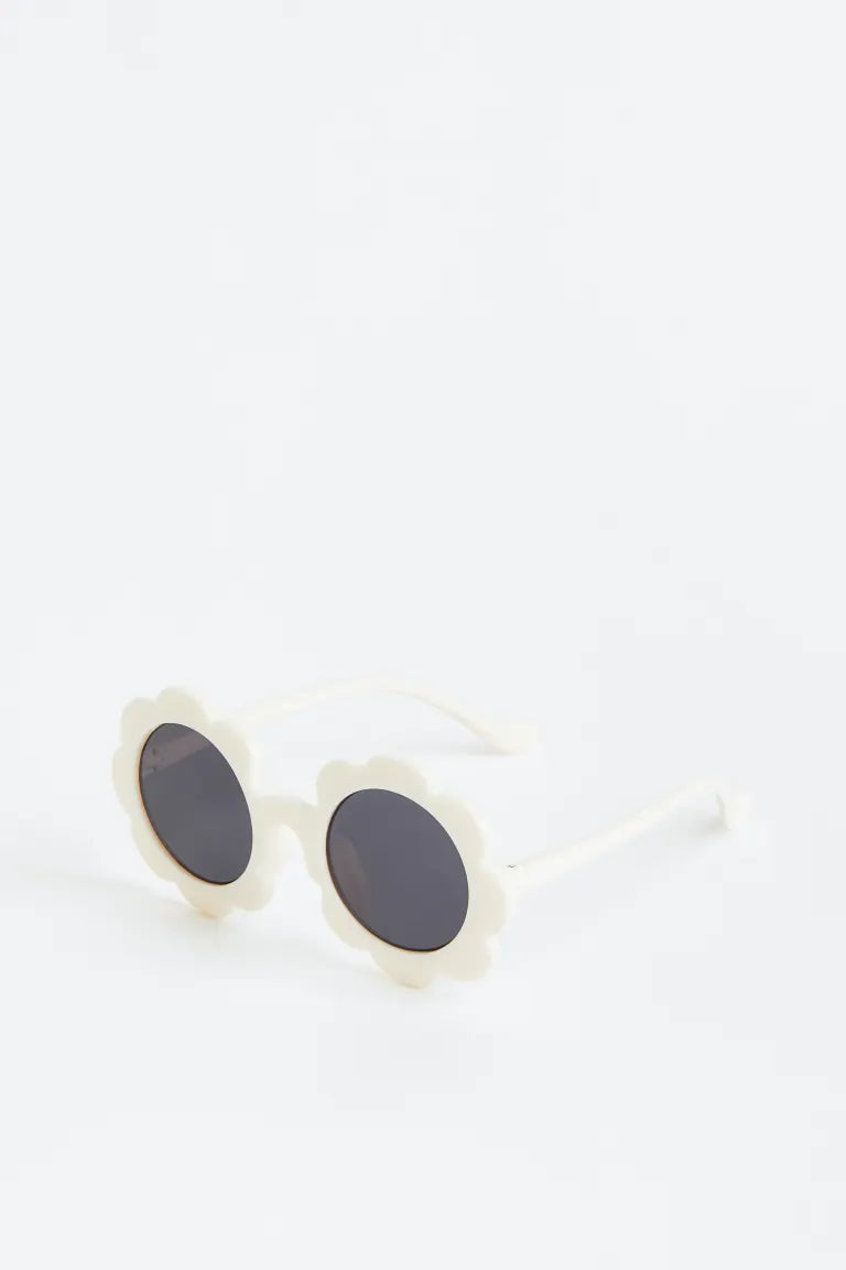 Lentes blancos flor H&M niña