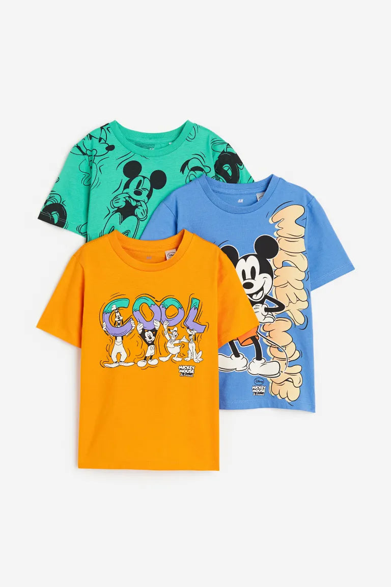 Set 3 Camisas mickey H&M niño disney