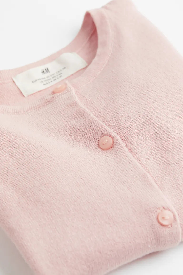 Sueter cardigan rosado H&M niña 81403376