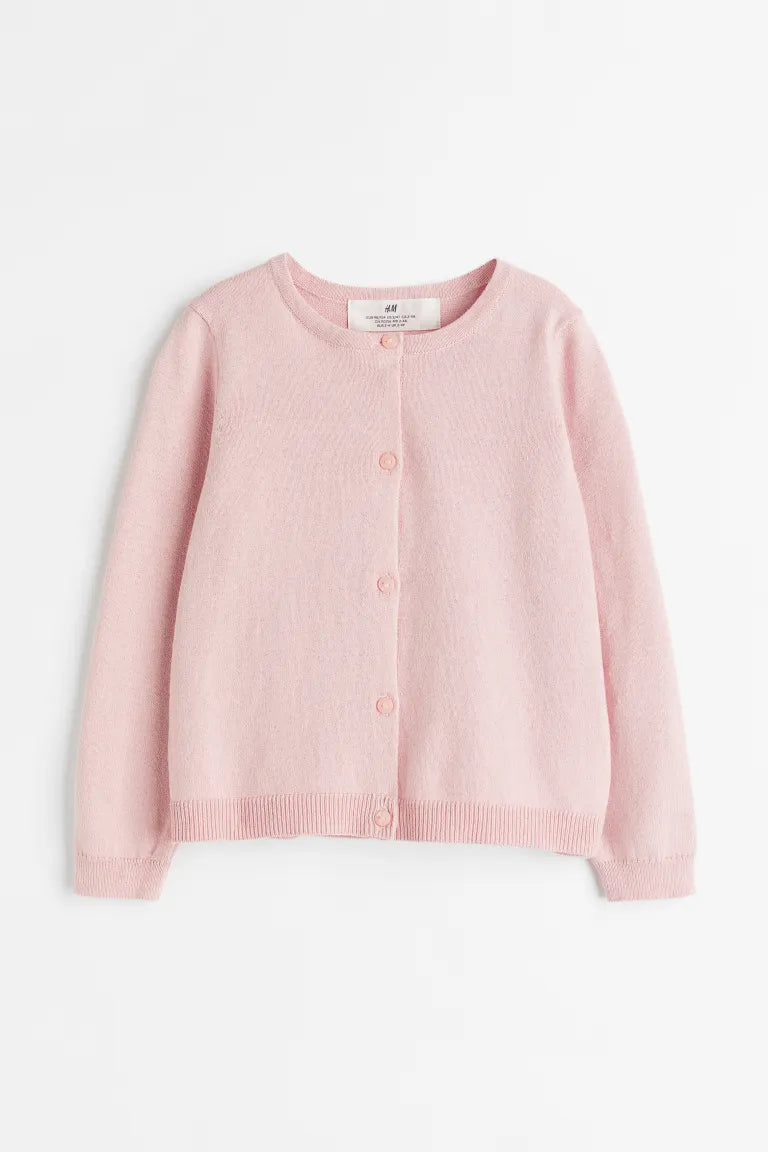 Sueter cardigan rosado H&M niña 81403376