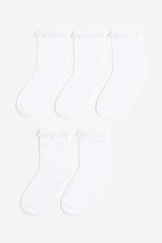 Calcetines blancos H&M revuelo set 5  1167361