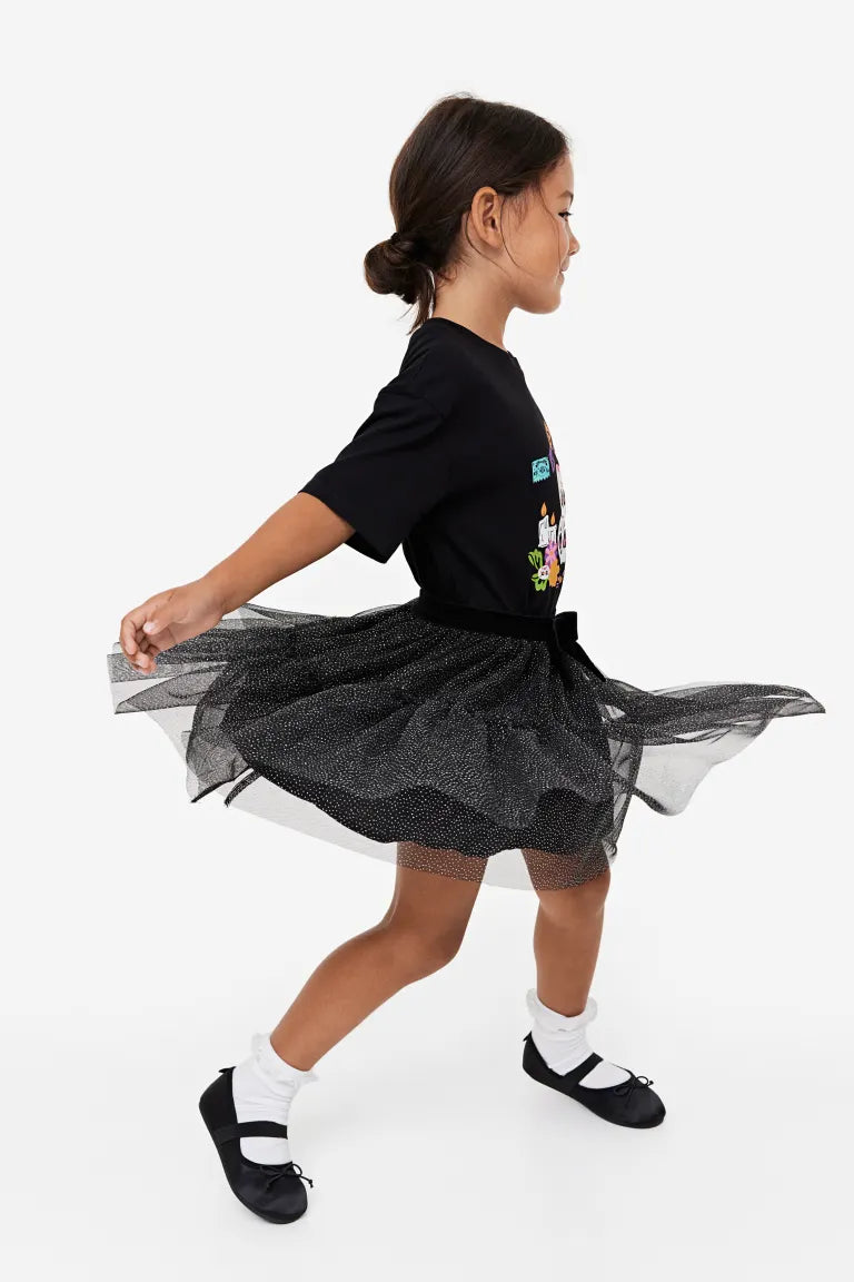 Falda tutu negro H&M glitter niña 39330288