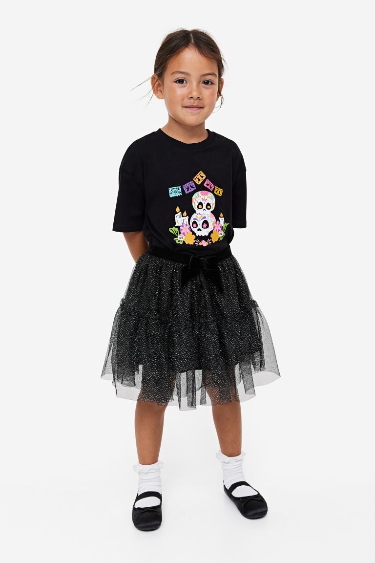 Falda tutu negro H&M glitter niña 39330288