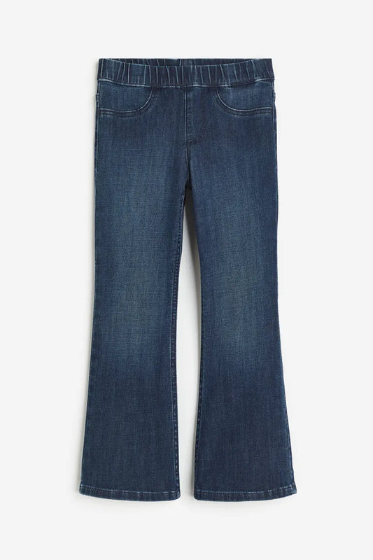 Pantalon Jeans H&M niña acampanado azul oscuro. 1102642