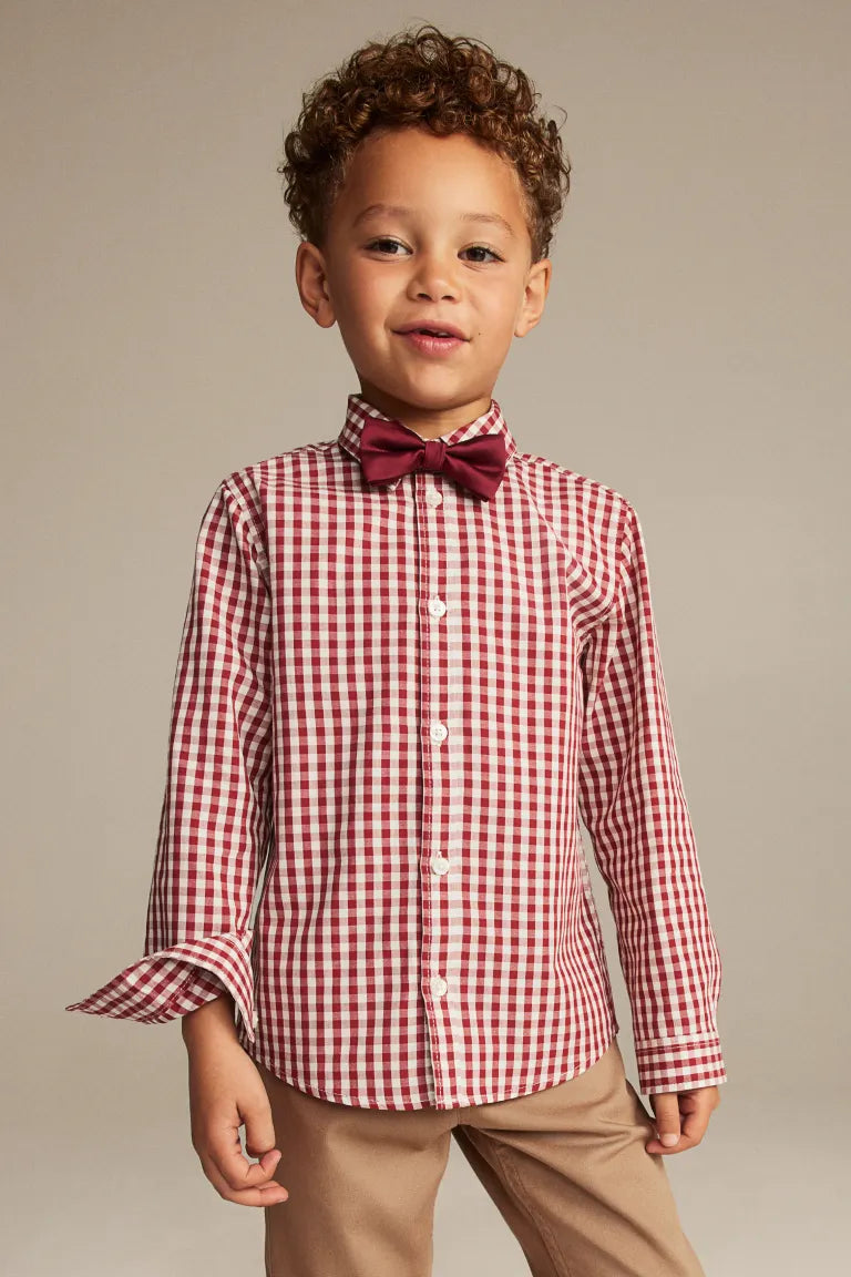 Set 4 piezas formal niño H&M corbatin camisa pantalon