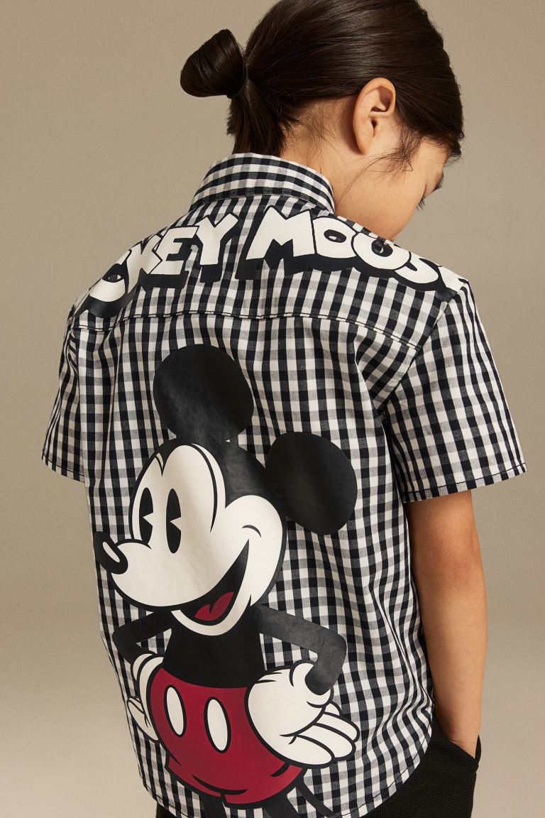 Camisa formal cuadros H&M niño Mickey Disney