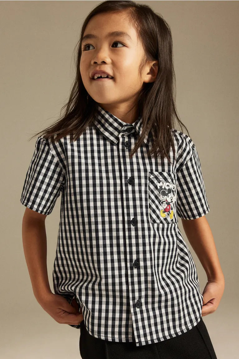 Camisa formal cuadros H&M niño Mickey Disney
