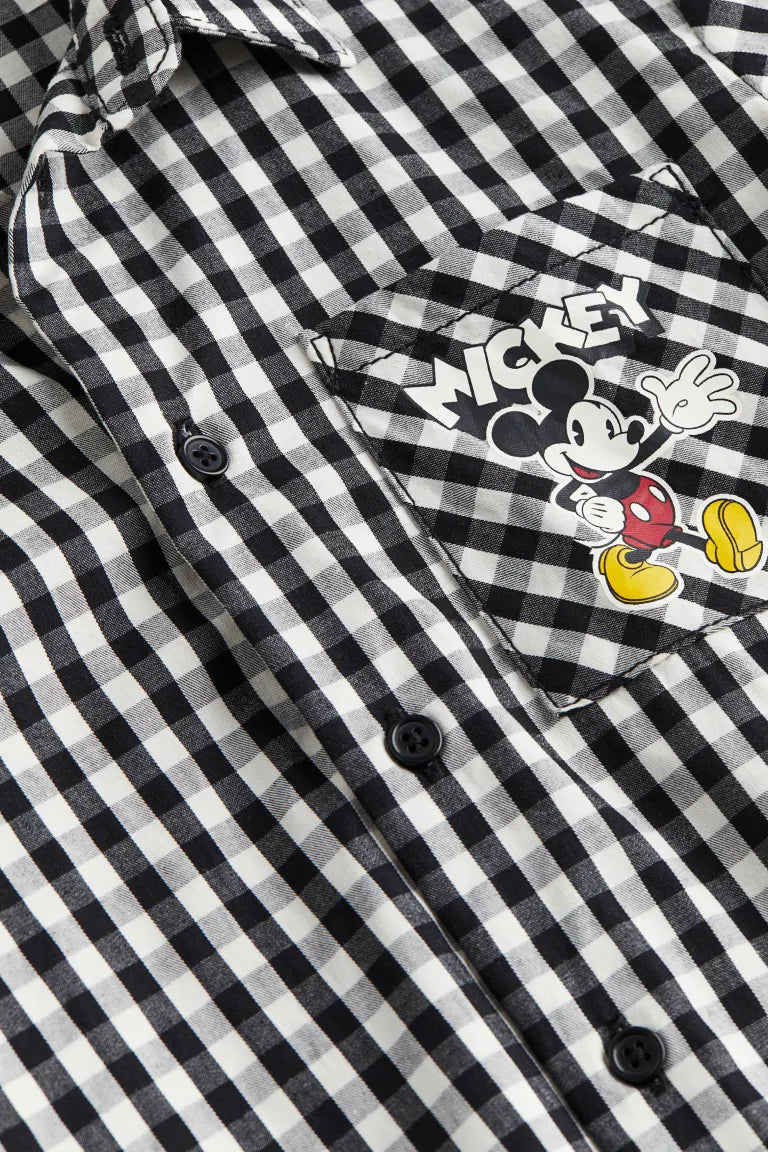 Camisa formal cuadros H&M niño Mickey Disney
