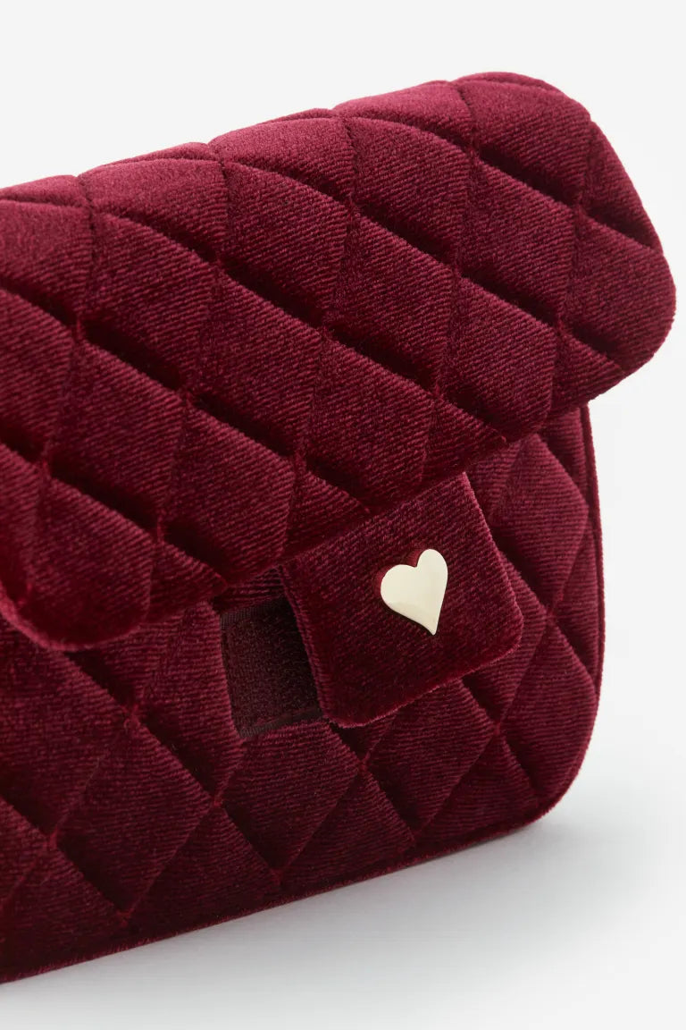 Cartera rojo vino H&M niña roja