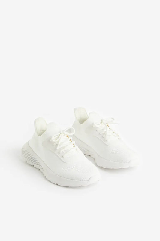 Tenis blancos H&M niña niño unisex light weigth sports