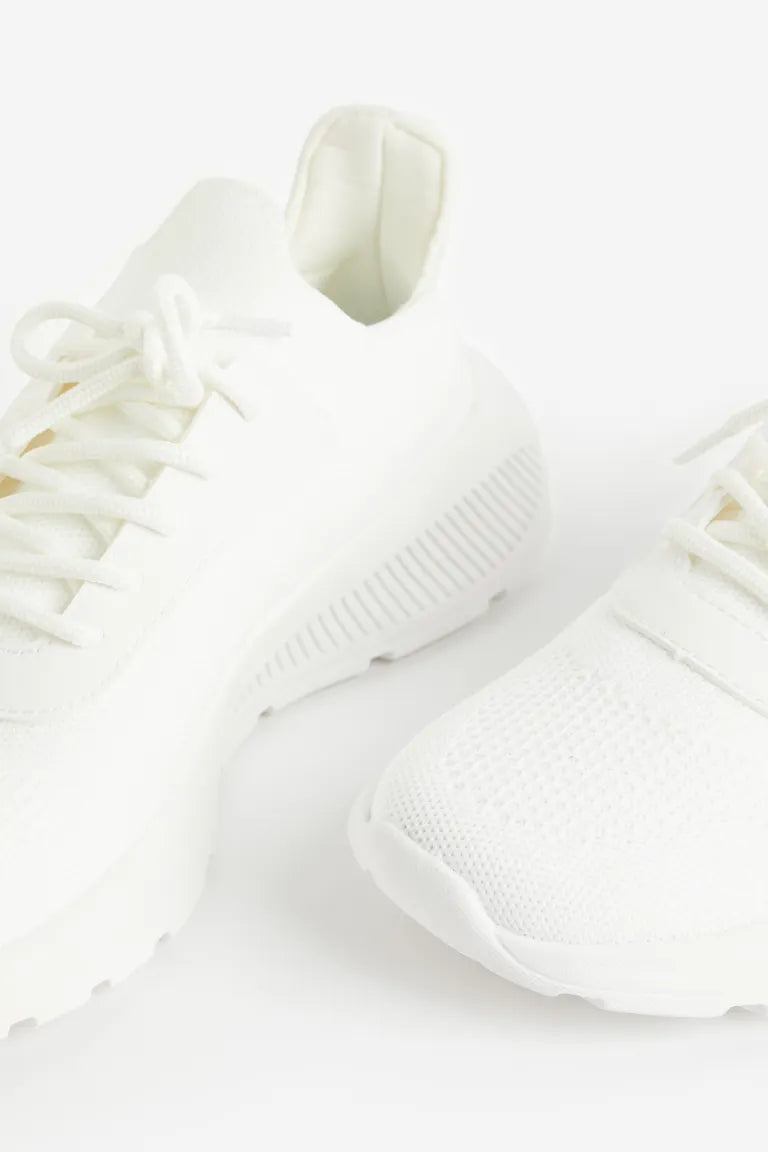 Tenis blancos H&M niña niño unisex light weigth sports