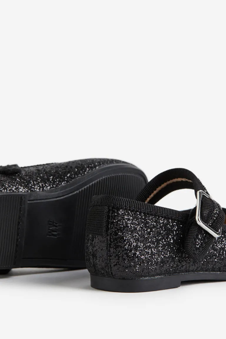 Zapatillas negras H&M glitter bebe niña