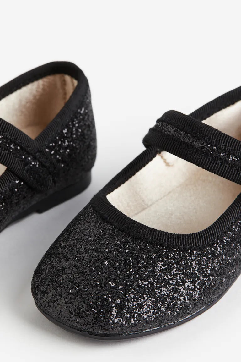 Zapatillas negras H&M glitter bebe niña
