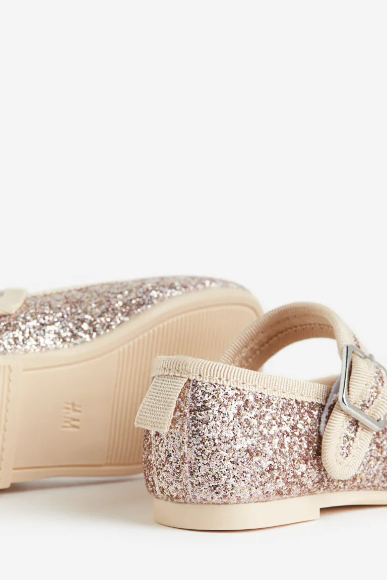 Zapatillas doradas H&M bebe niña