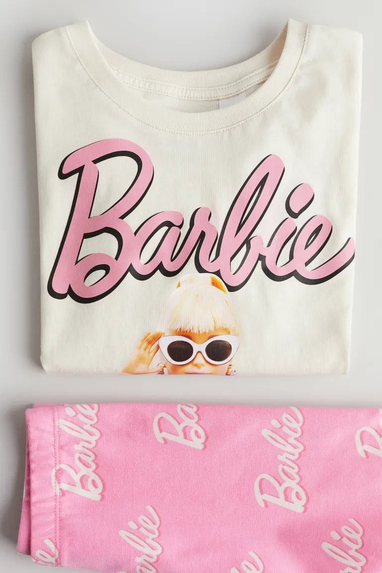 Set 2 piezas barbie H&M niña