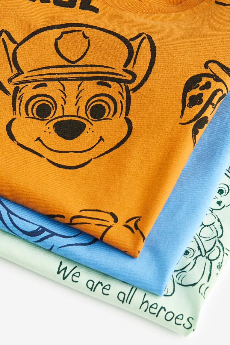 Set 3 Camisas paw patrol H&M niño