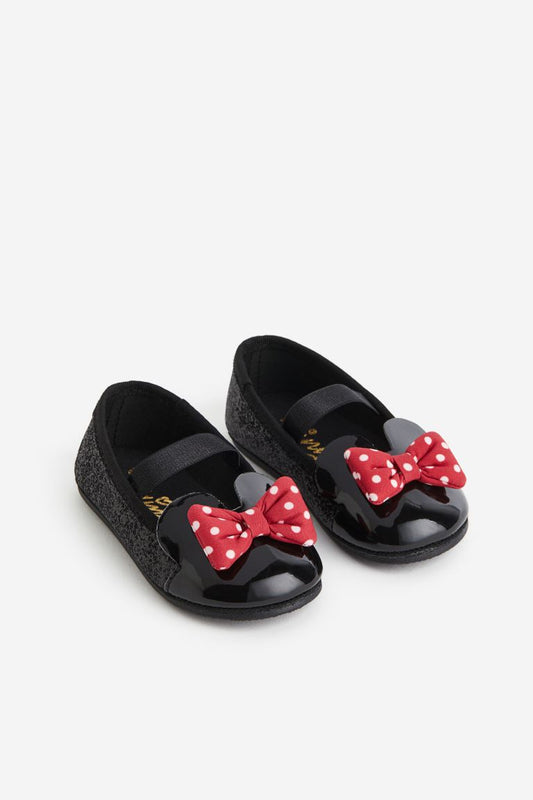 Zapatillas negras minnie H&M bebe niña