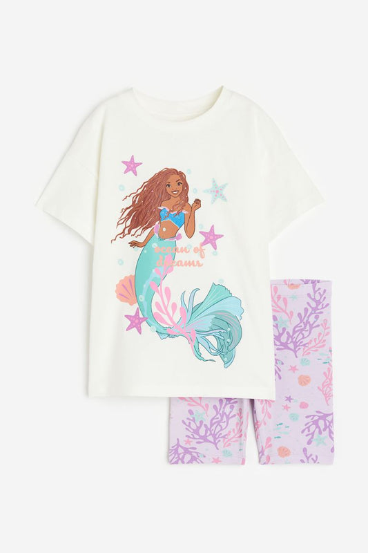 Set 2 piezas niña H&M sirena sirenita disney