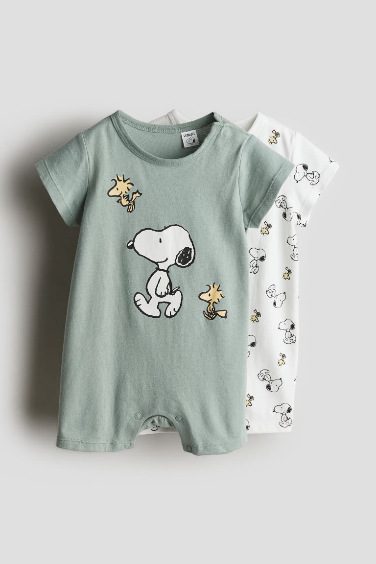 Set 2 piezas mameluco bebe snoopy H&M
