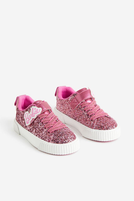 Tenis rosados barbie glitter H&M niña