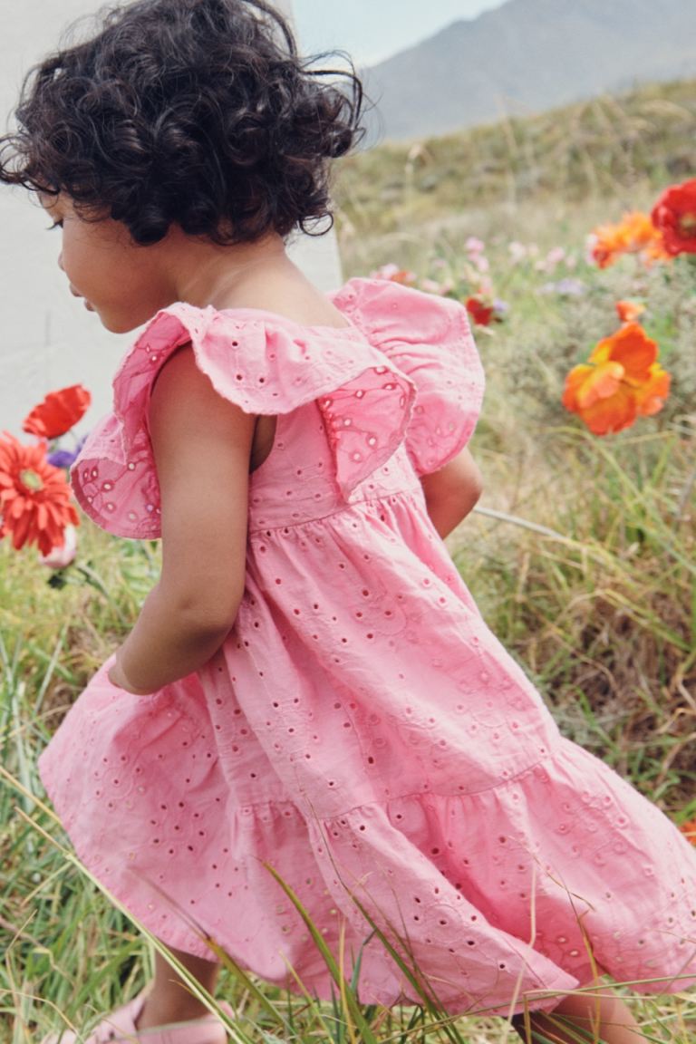 Vestido rosado bebe niña H&M