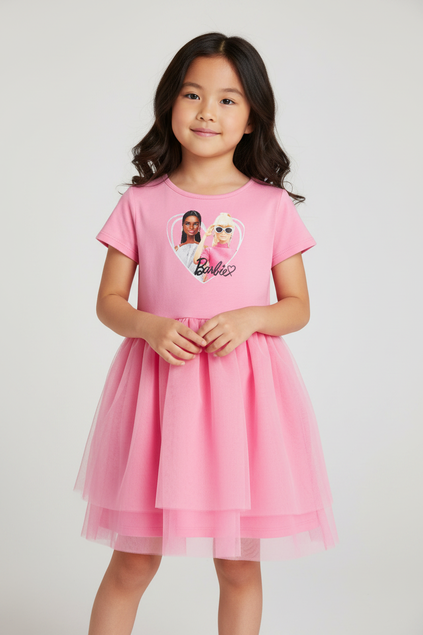 Vestido rosado Barbie H&M niña 59093232