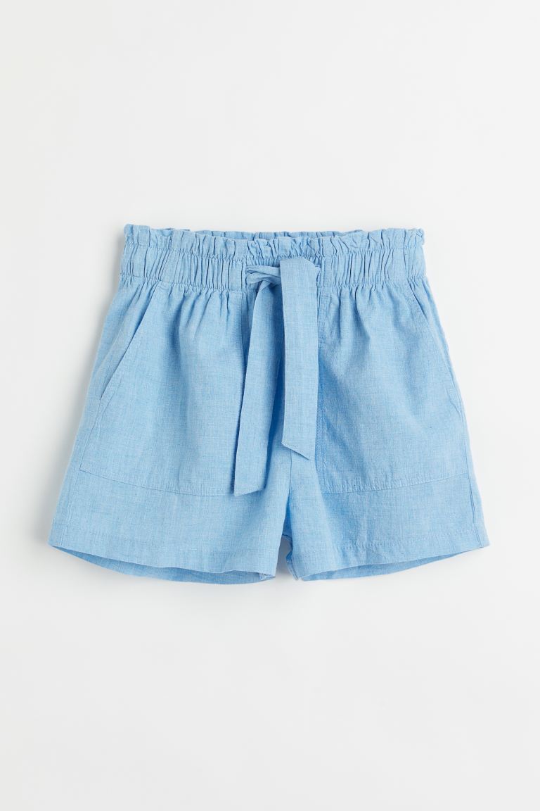 Short azul PaperBag H&M niña