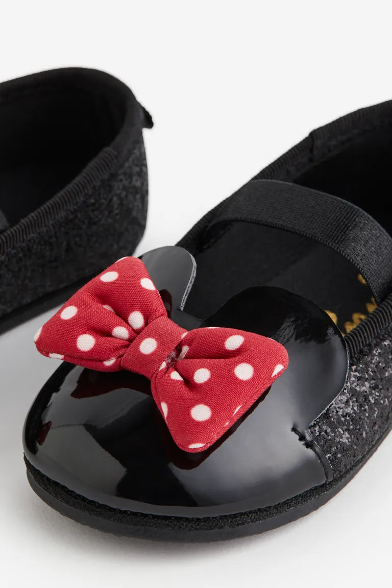 Zapatillas negras minnie H&M bebe niña