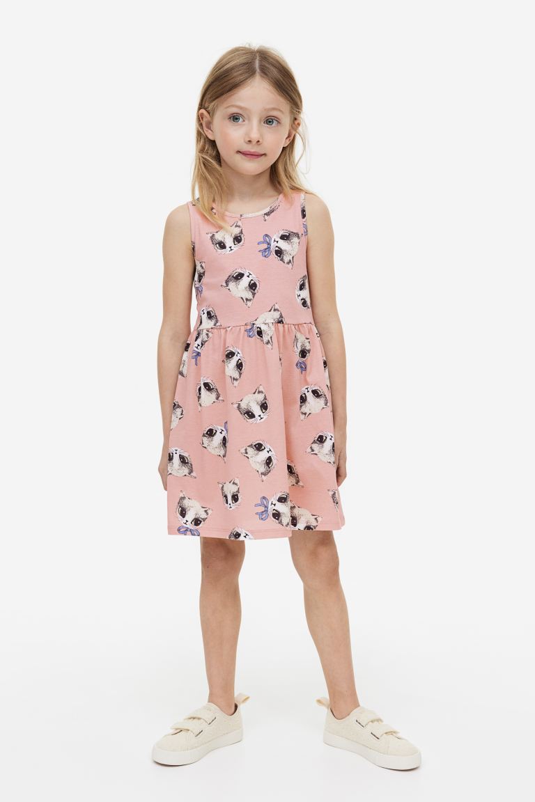 Vestido rosado gatito gato H&M niña