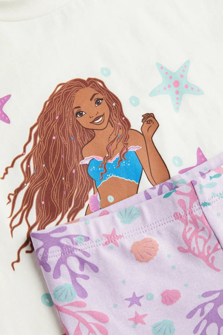 Set 2 piezas niña H&M sirena sirenita disney