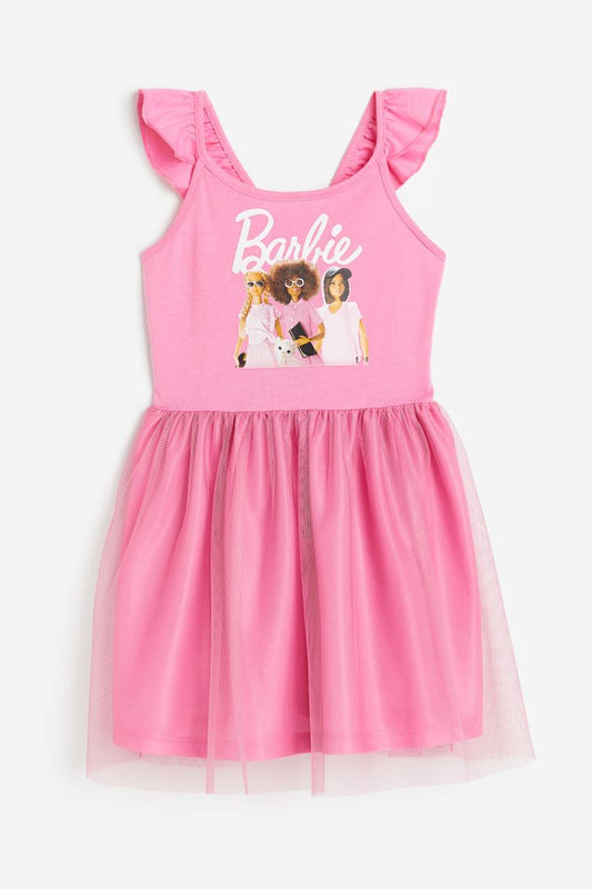 Vestido rosado barbie niña H&M 23676144