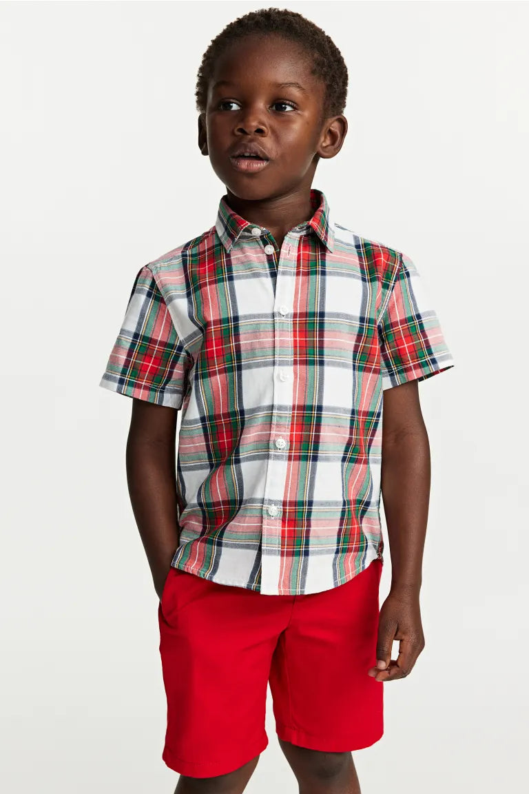 Short rojo niño hotsell