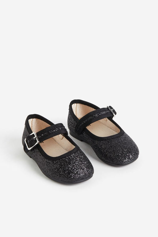 Zapatillas negras H&M glitter bebe niña