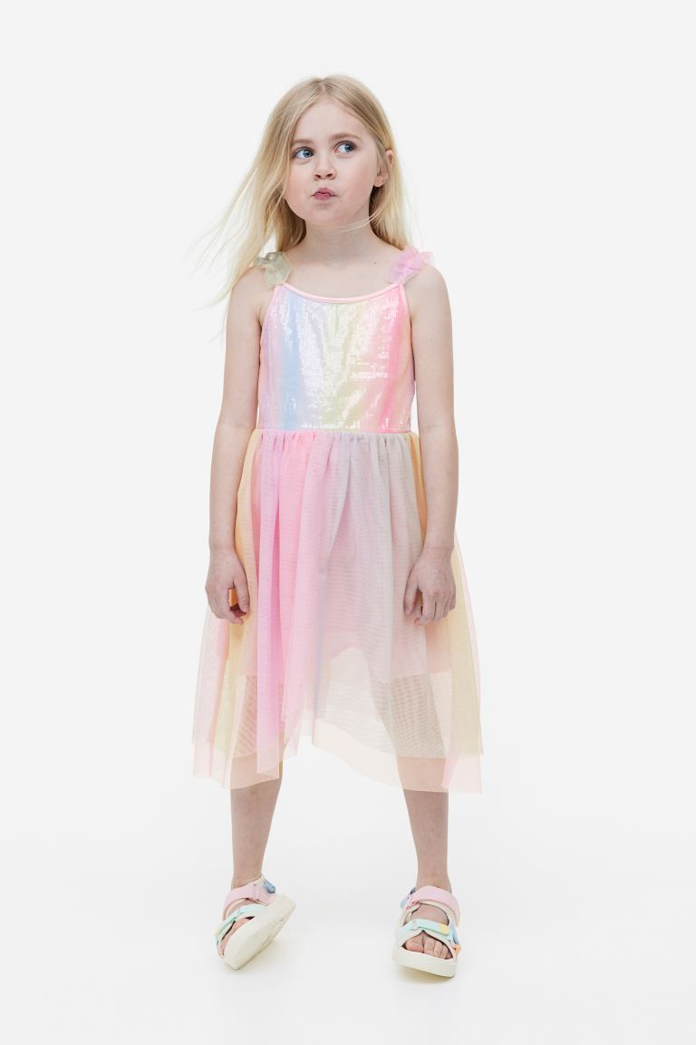 Vestido rosado tutu colores niña H&M  71460592