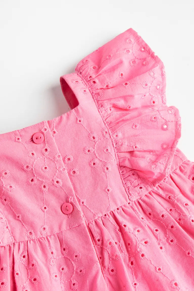 Vestido rosado bebe niña H&M